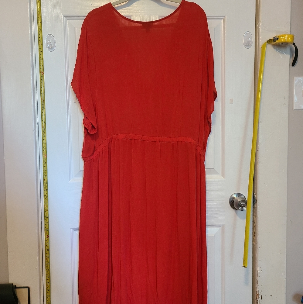 NWOT Torrid (itm 3) Orange hi-low Blouse Size 4 - Picture 5 of 10